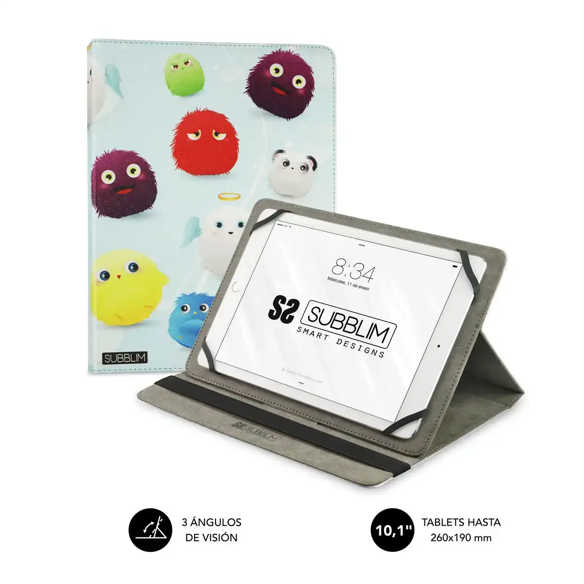 Housse pour tablette subblim trendy furry multicouleur 10 1 _3842. DIAYTAR COTE D'IVOIRE - Où l'Élégance Rencontre l'Authenticité. Naviguez à travers notre boutique en ligne et choisissez des produits qui incarnent le style et la tradition du Côte d'Ivoire.