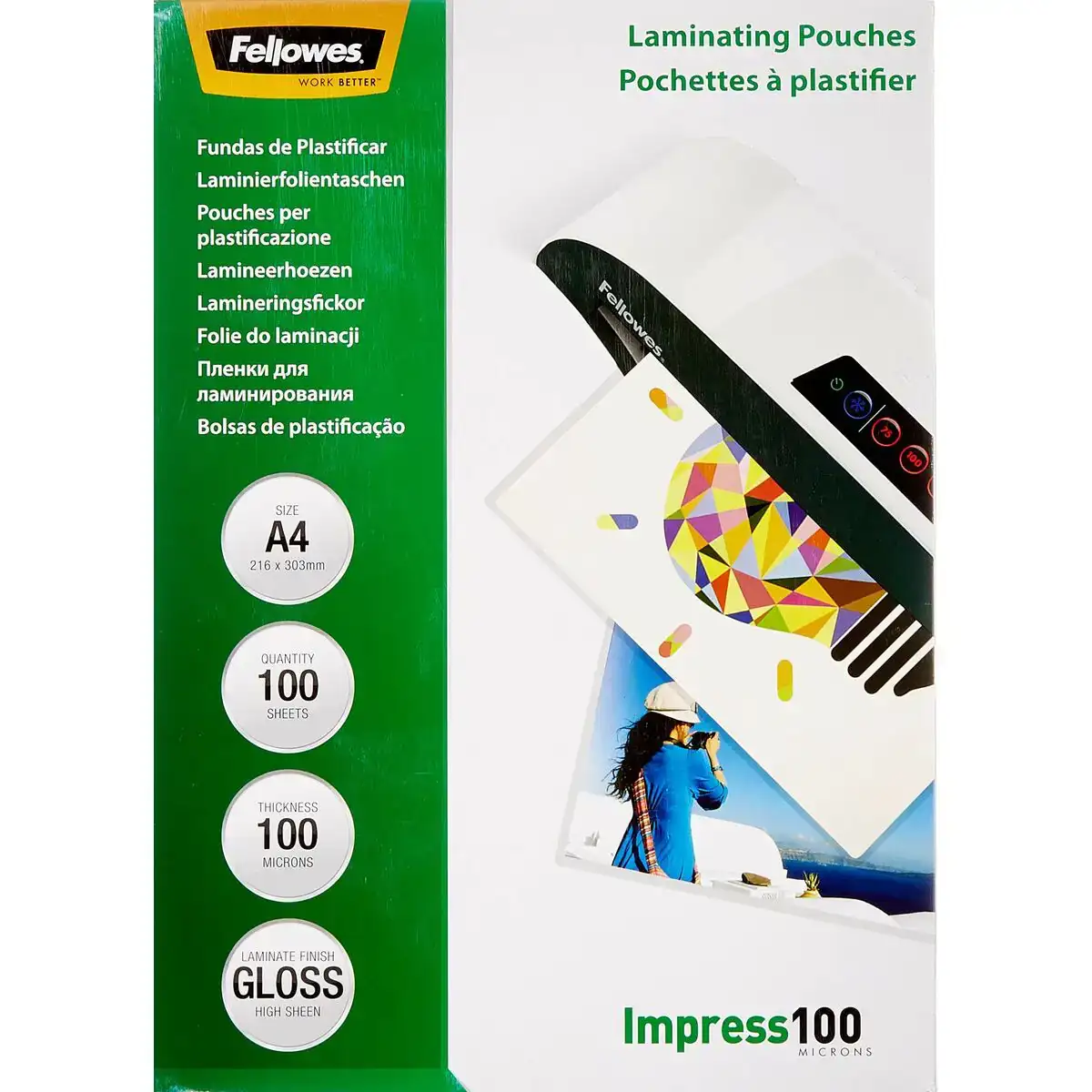 Housses fellowes 5351111 plastifieuse 100 unites transparent a4 100 unites _6022. DIAYTAR COTE D'IVOIRE - Votre Plateforme pour un Shopping Inspiré. Explorez nos offres variées et découvrez des articles qui stimulent votre créativité et embellissent votre vie.