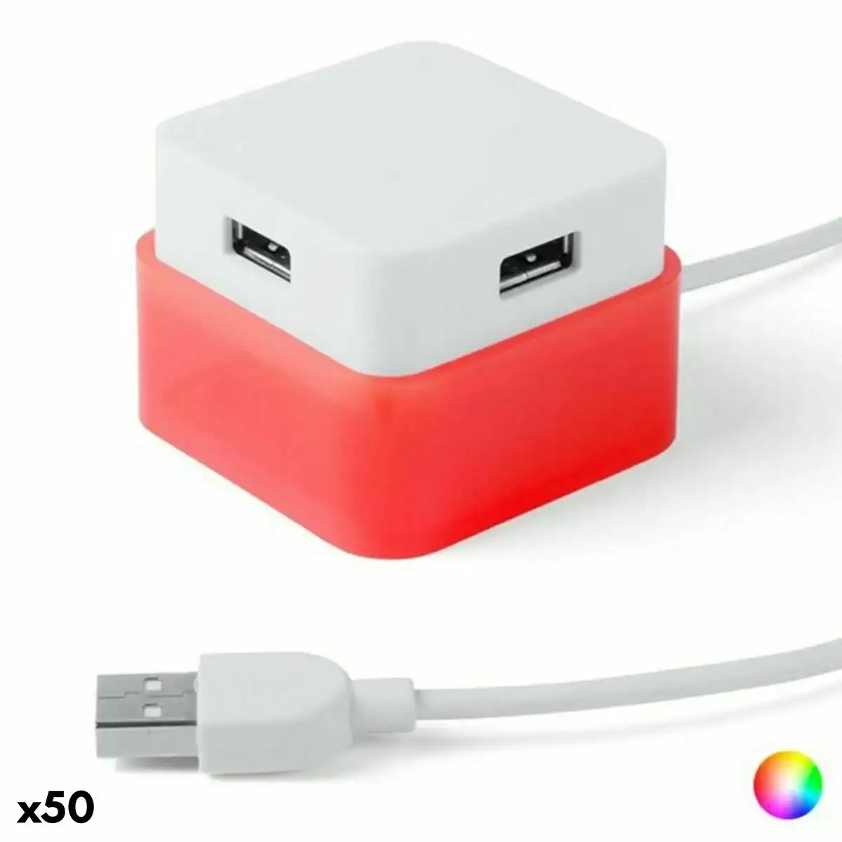 Hub usb 4 ports 144635 bicolore 50 unites _1457. DIAYTAR COTE D'IVOIRE - Votre Oasis de Shopping en Ligne. Explorez notre boutique et découvrez des produits qui ajoutent une touche de magie à votre quotidien.