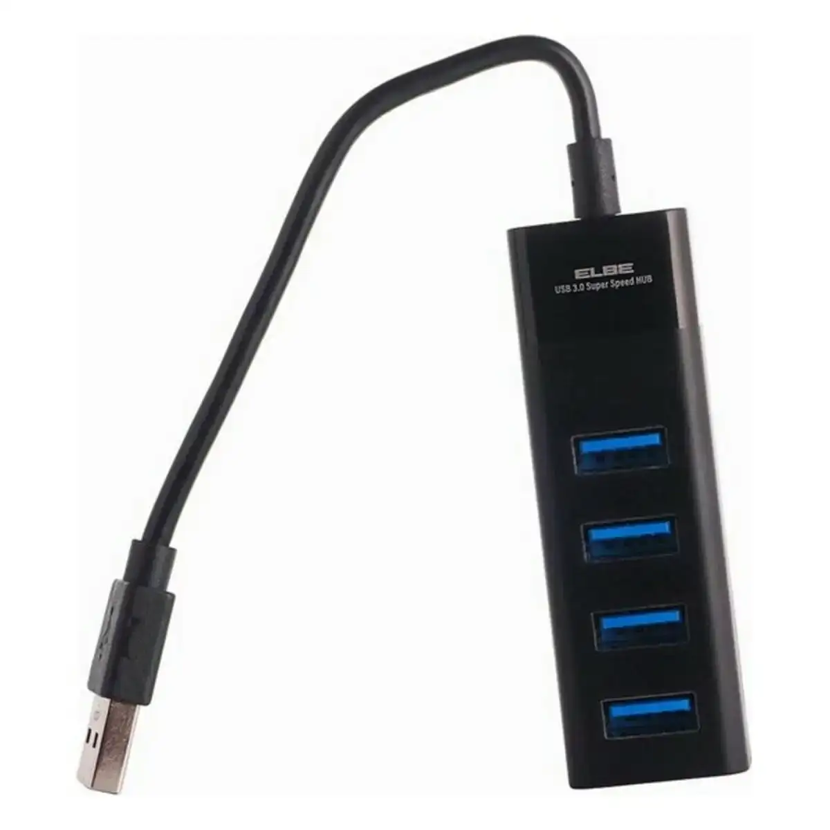 Hub usb 4 ports 3 0 elbe hub 401 noir_8151. Bienvenue sur DIAYTAR COTE D'IVOIRE - Où Choisir est un Voyage Sensoriel. Plongez dans notre catalogue et trouvez des produits qui éveillent vos sens et embellissent votre quotidien.