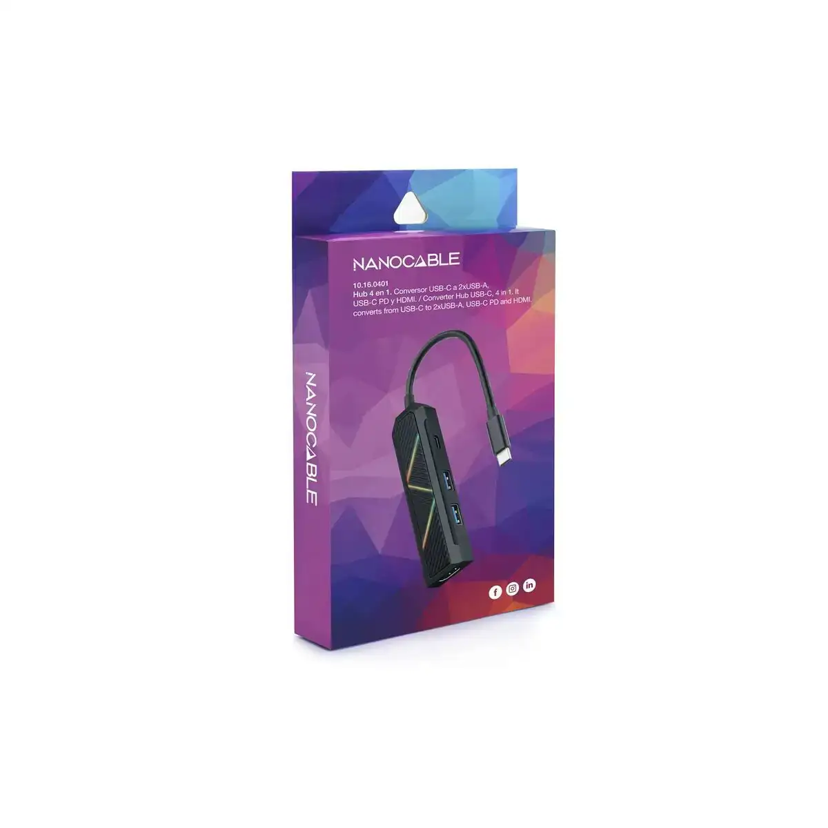 Hub usb nanocable 10 16 0401_6774. DIAYTAR COTE D'IVOIRE - Votre Passage vers le Chic et l'Élégance. Naviguez à travers notre boutique en ligne pour trouver des produits qui ajoutent une touche sophistiquée à votre style.