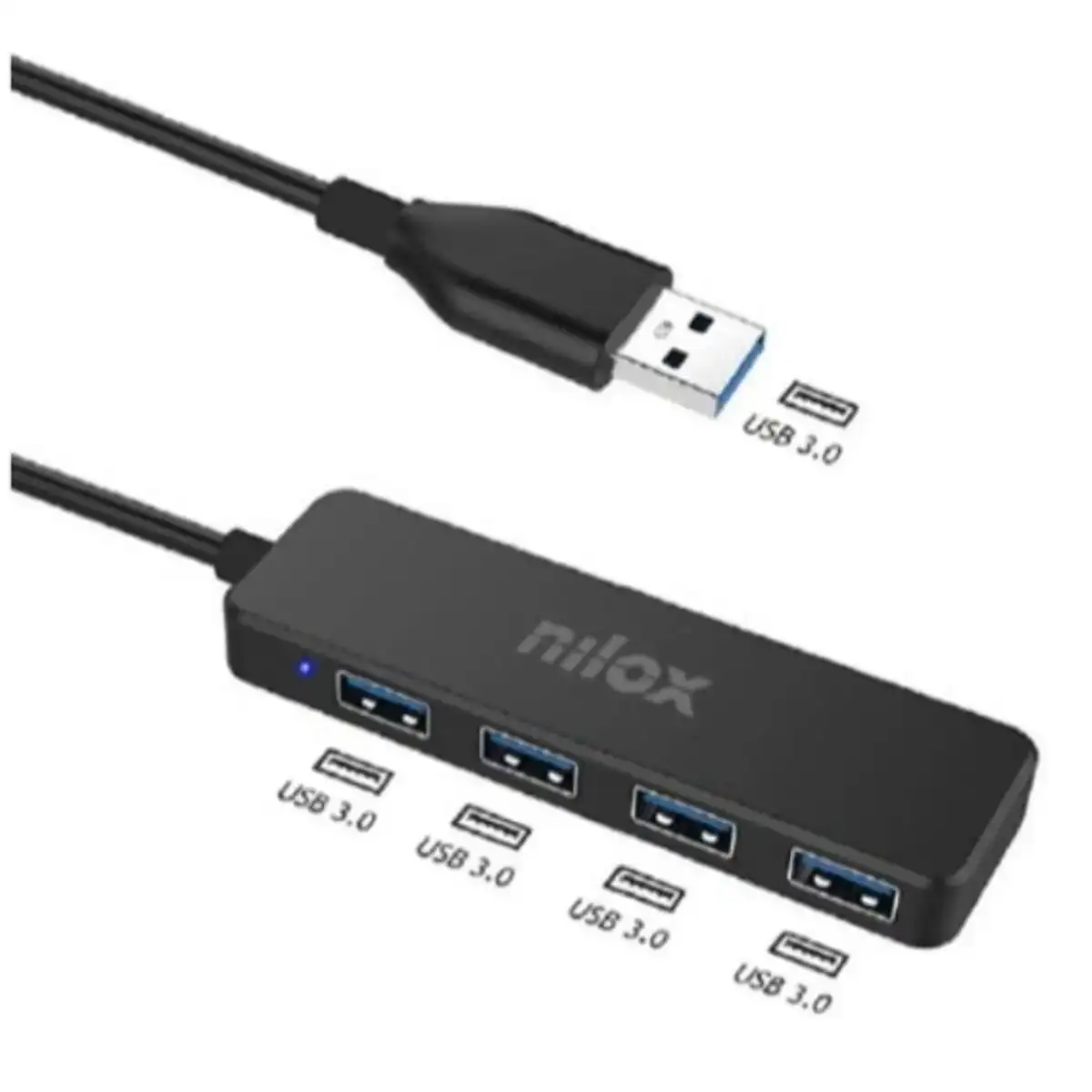 Hub usb nilox_6358. DIAYTAR COTE D'IVOIRE - Là où Chaque Achat a du Sens. Explorez notre gamme et choisissez des produits qui racontent une histoire, votre histoire.