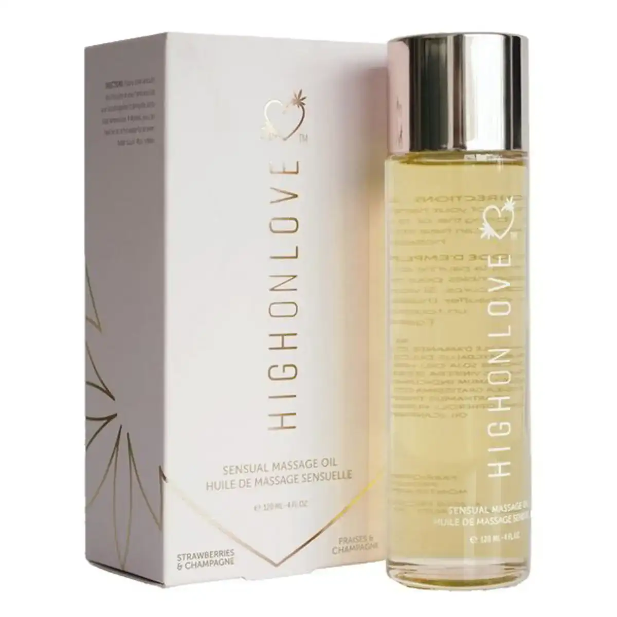 Huile de massage aromatique highonlove 120 ml _7667. DIAYTAR COTE D'IVOIRE - Où Chaque Produit est une Histoire à Raconter. Découvrez notre sélection de produits qui vous permettent de créer votre propre récit à travers vos achats.