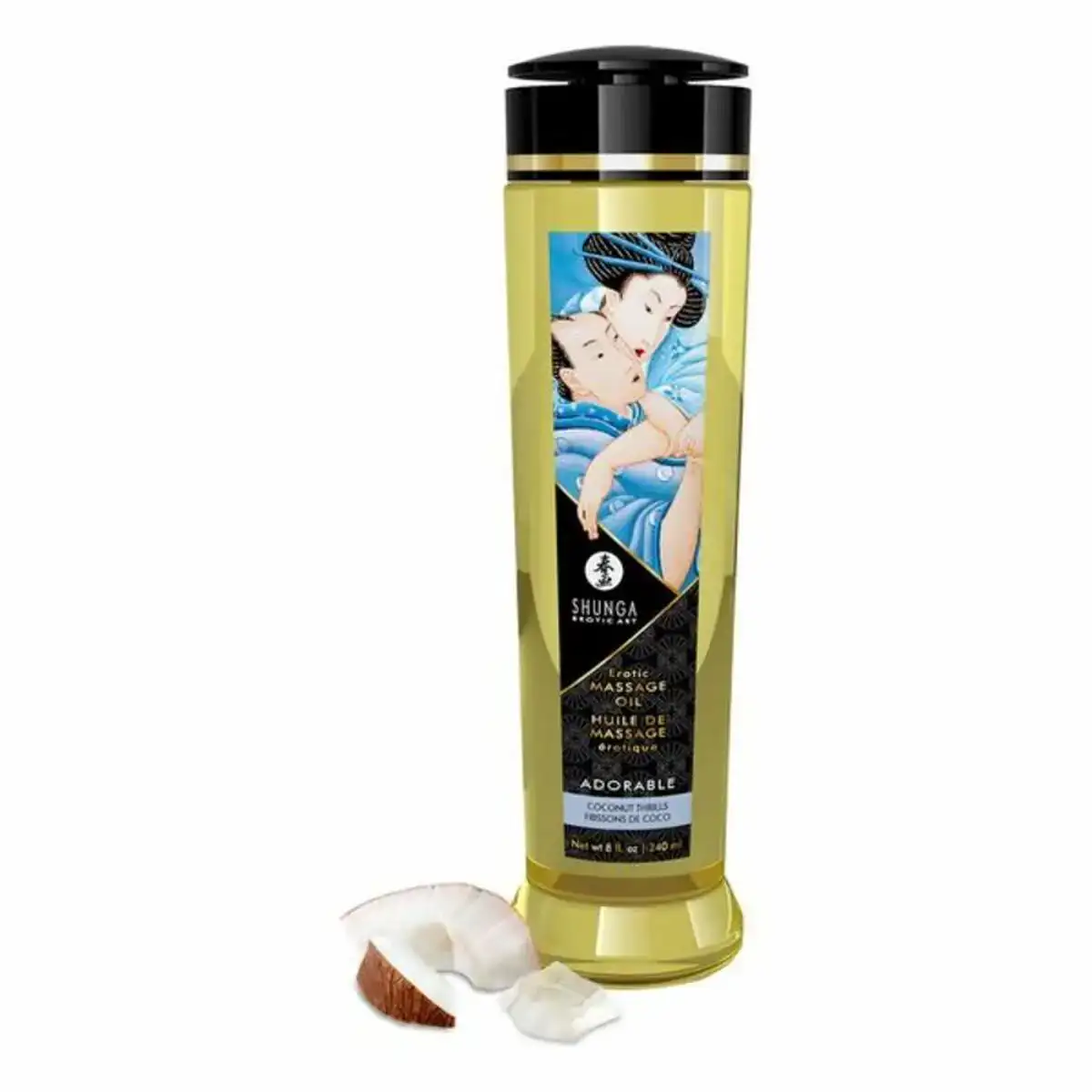 Huile de massage erotique coconut thrills shunga adorable 240 ml _1274. DIAYTAR COTE D'IVOIRE - Votre Passage vers l'Exceptionnel. Explorez notre boutique en ligne, où chaque produit est choisi avec soin pour offrir une expérience de shopping inoubliable.