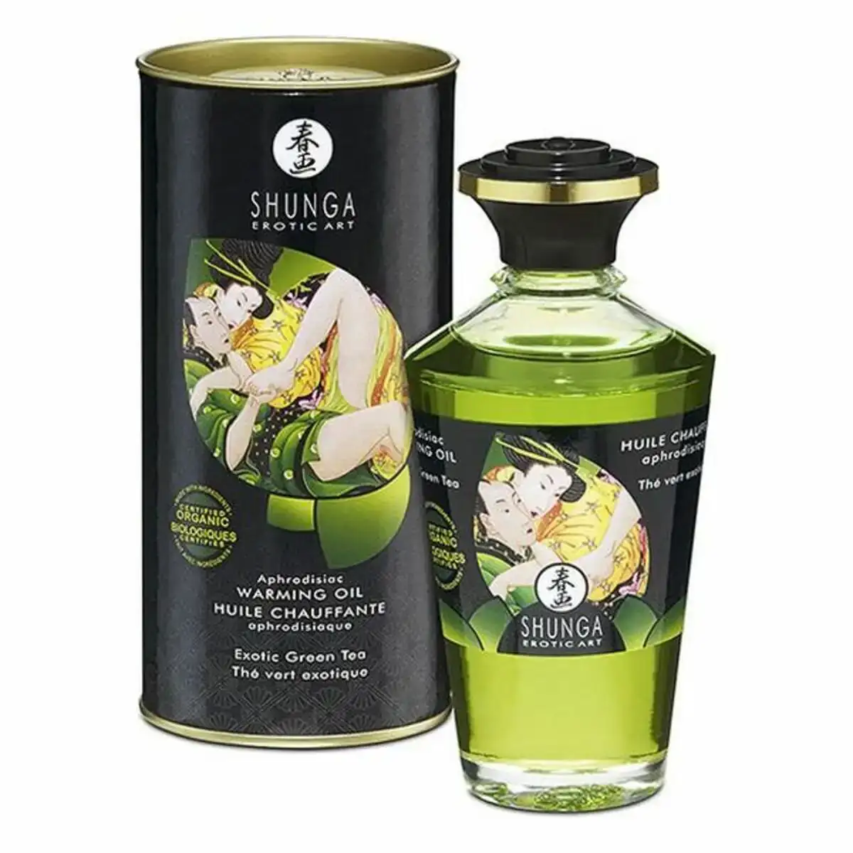 Huile de massage erotique shunga cc812100 the vert 100 ml _7722. DIAYTAR COTE D'IVOIRE - Où le Shopping Devient une Aventure Culturelle. Plongez dans notre univers de produits qui célèbrent l'héritage et l'artisanat du Côte d'Ivoire.
