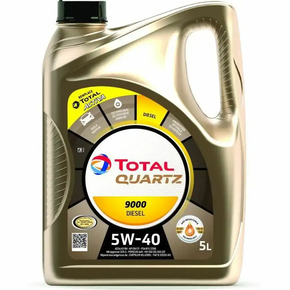 Huile de moteur pour voiture total quartz 9000 5 l diesel 5w40_8044. DIAYTAR COTE D'IVOIRE - Là où Vos Rêves Prendent Forme. Plongez dans notre catalogue diversifié et trouvez des produits qui enrichiront votre quotidien, du pratique à l'exceptionnel.