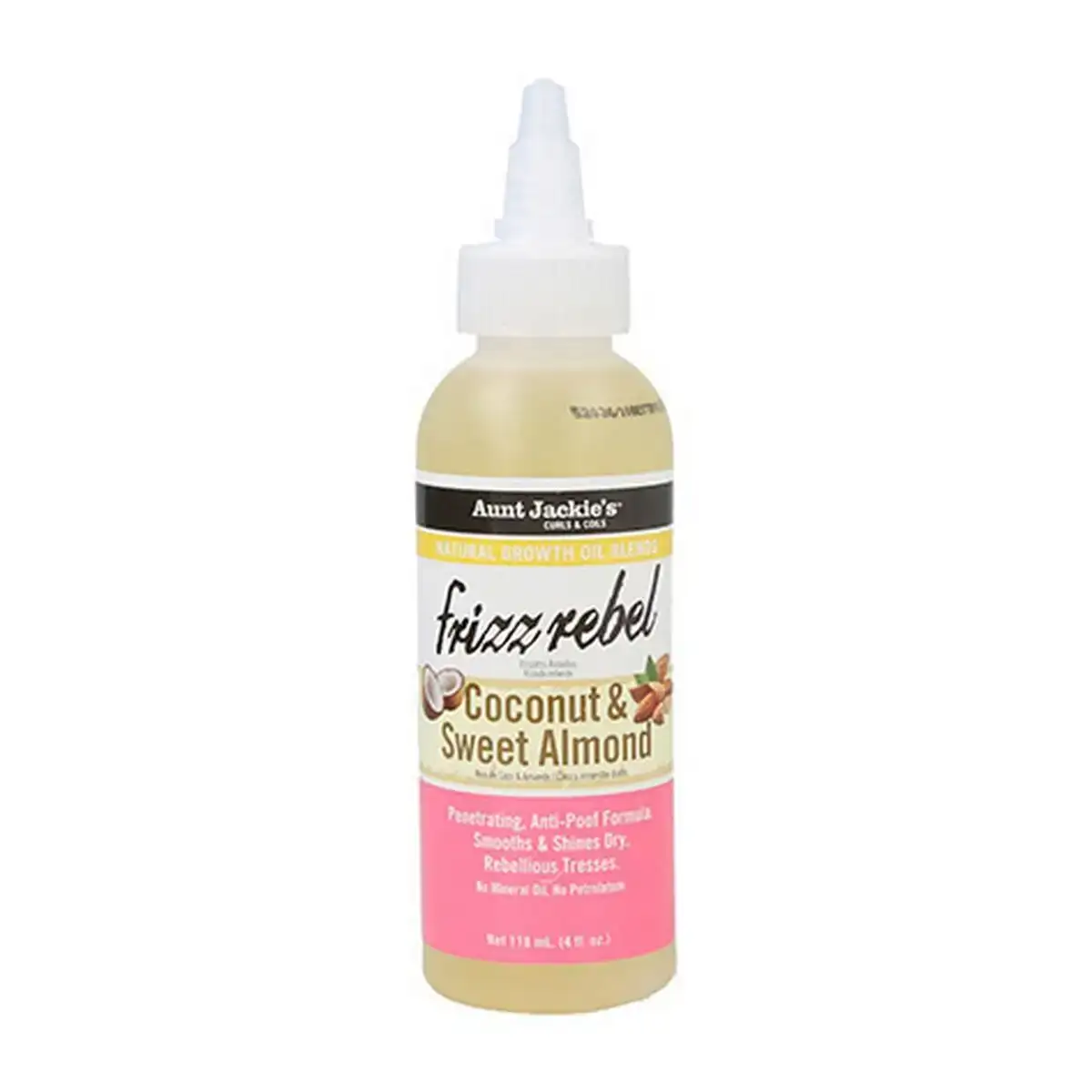 Huile dure aunt jackie s c c coconut sweet almond frizz rebel 118 ml _5306. DIAYTAR COTE D'IVOIRE - Là où Chaque Clic Compte. Parcourez notre boutique en ligne et laissez-vous guider vers des trouvailles uniques qui enrichiront votre quotidien.