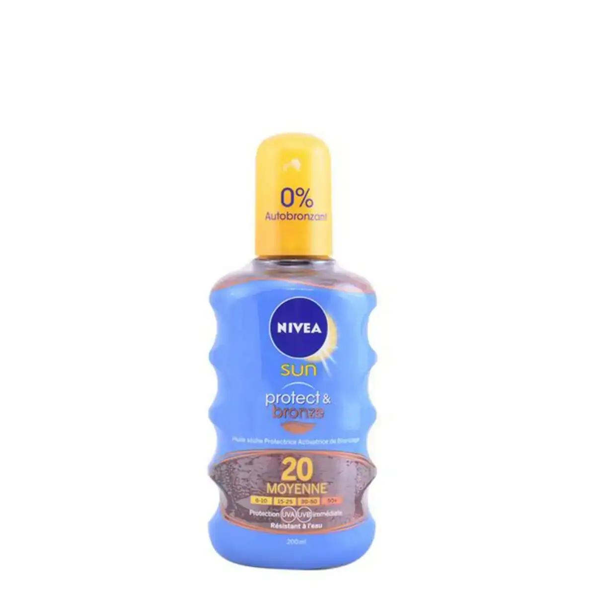 Huile solaire nivea protect bronze 200 ml spf 20 spray_4867. DIAYTAR COTE D'IVOIRE - Votre Destination pour un Shopping Unique. Parcourez notre catalogue et trouvez des articles qui expriment votre singularité et votre style.