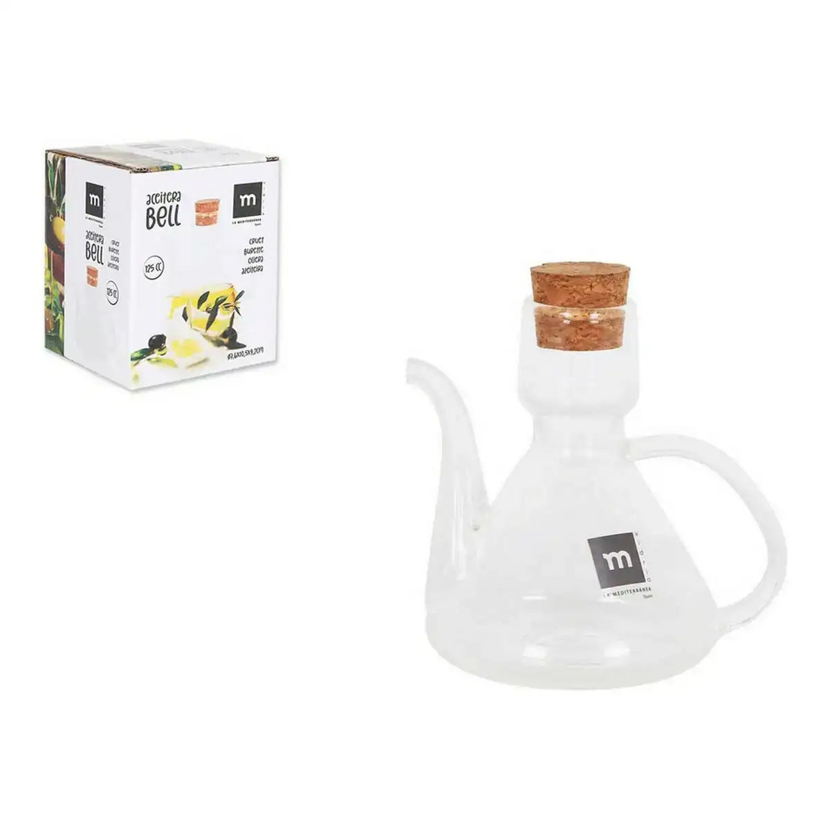 Huilier la mediterranea bell verre borosilicate avec couvercle silicone 125 cc _4216. DIAYTAR COTE D'IVOIRE - Là où Chaque Achat a du Sens. Explorez notre gamme et choisissez des produits qui racontent une histoire, votre histoire.