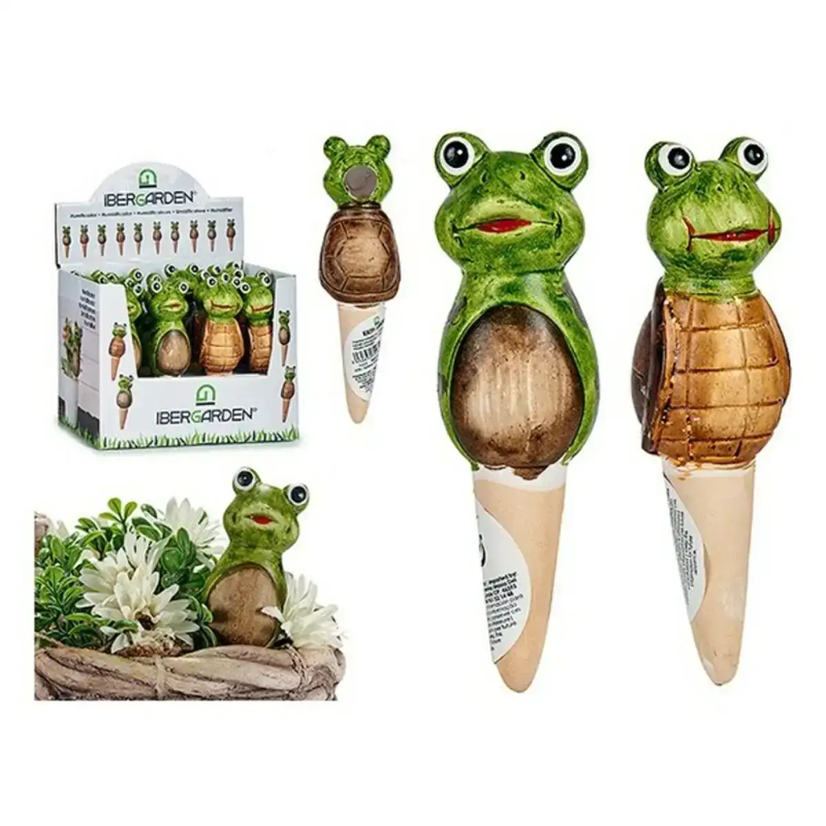 Humidificateur tortue grenouille ceramique marron vert_2003. DIAYTAR COTE D'IVOIRE - L'Art de Choisir, l'Art de S'émerveiller. Explorez notre gamme de produits et laissez-vous émerveiller par des créations authentiques et des designs modernes.