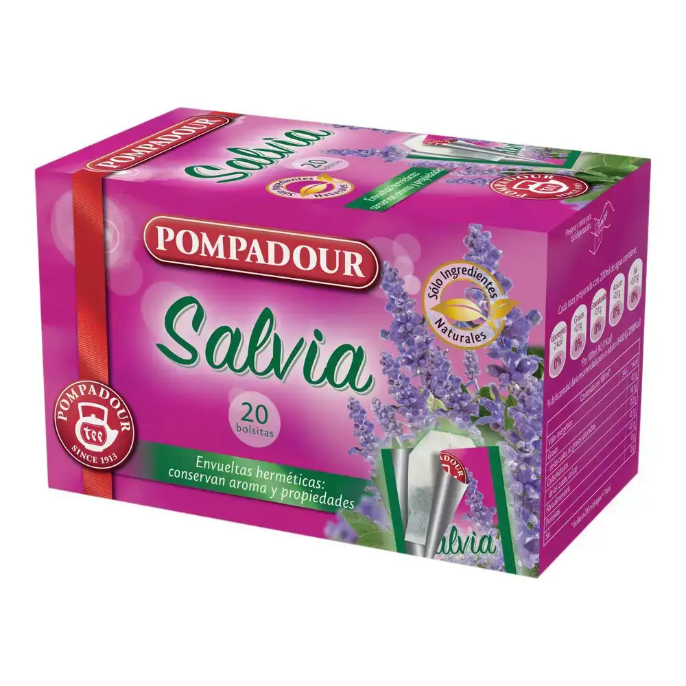 Infusion pompadour sauge 20 uds _4990. DIAYTAR COTE D'IVOIRE - Votre Plateforme pour un Shopping Inspiré. Explorez nos offres variées et découvrez des articles qui stimulent votre créativité et embellissent votre vie.