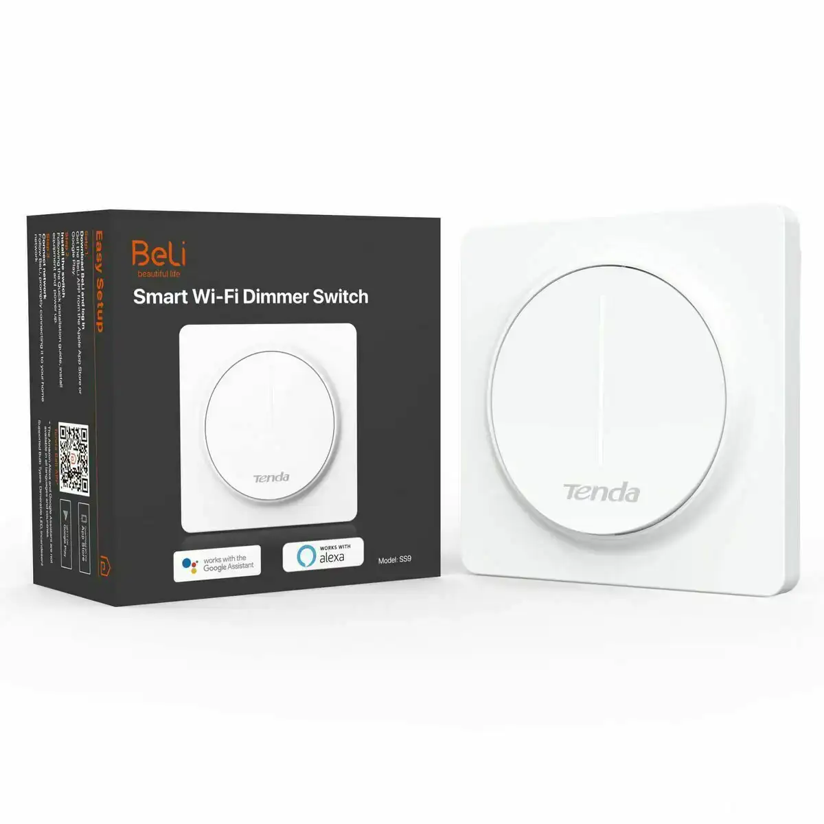 Interrupteur à bouton-poussoir Buffalo Technology SS9 Blanc (Reconditionné A+)