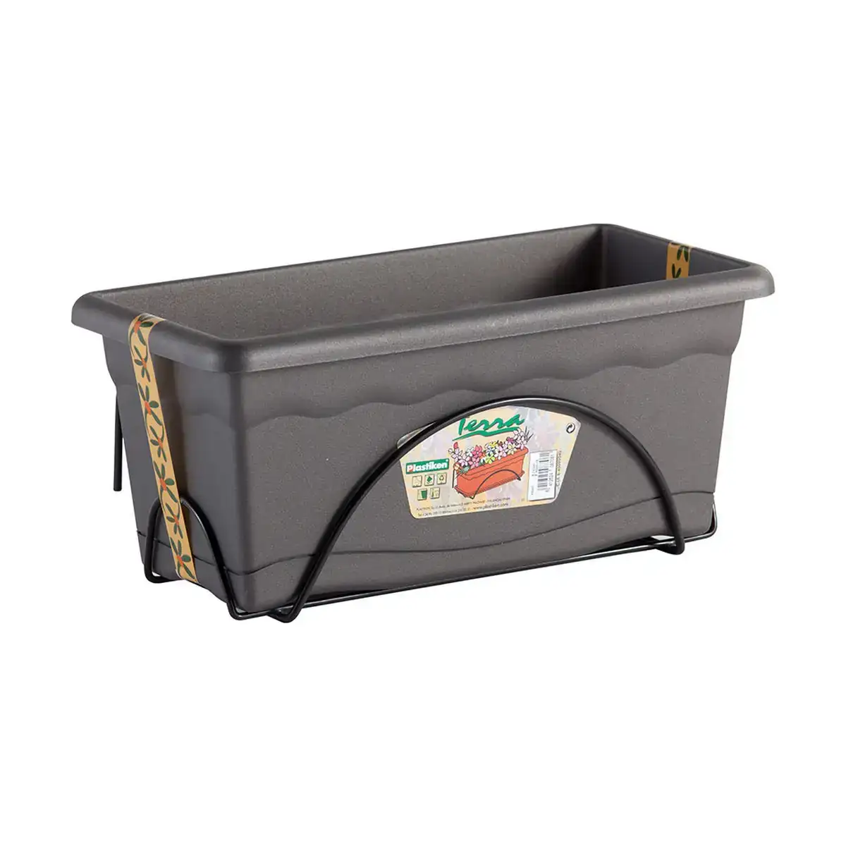 Jardiniere avec support plastiken anthracite polypropylene 40 x 24 cm _5279. Plongez dans l'Expérience DIAYTAR COTE D'IVOIRE - Où Chaque Produit a une Histoire. Explorez notre boutique en ligne pour trouver des articles qui incarnent la passion et la créativité du Côte d'Ivoire.