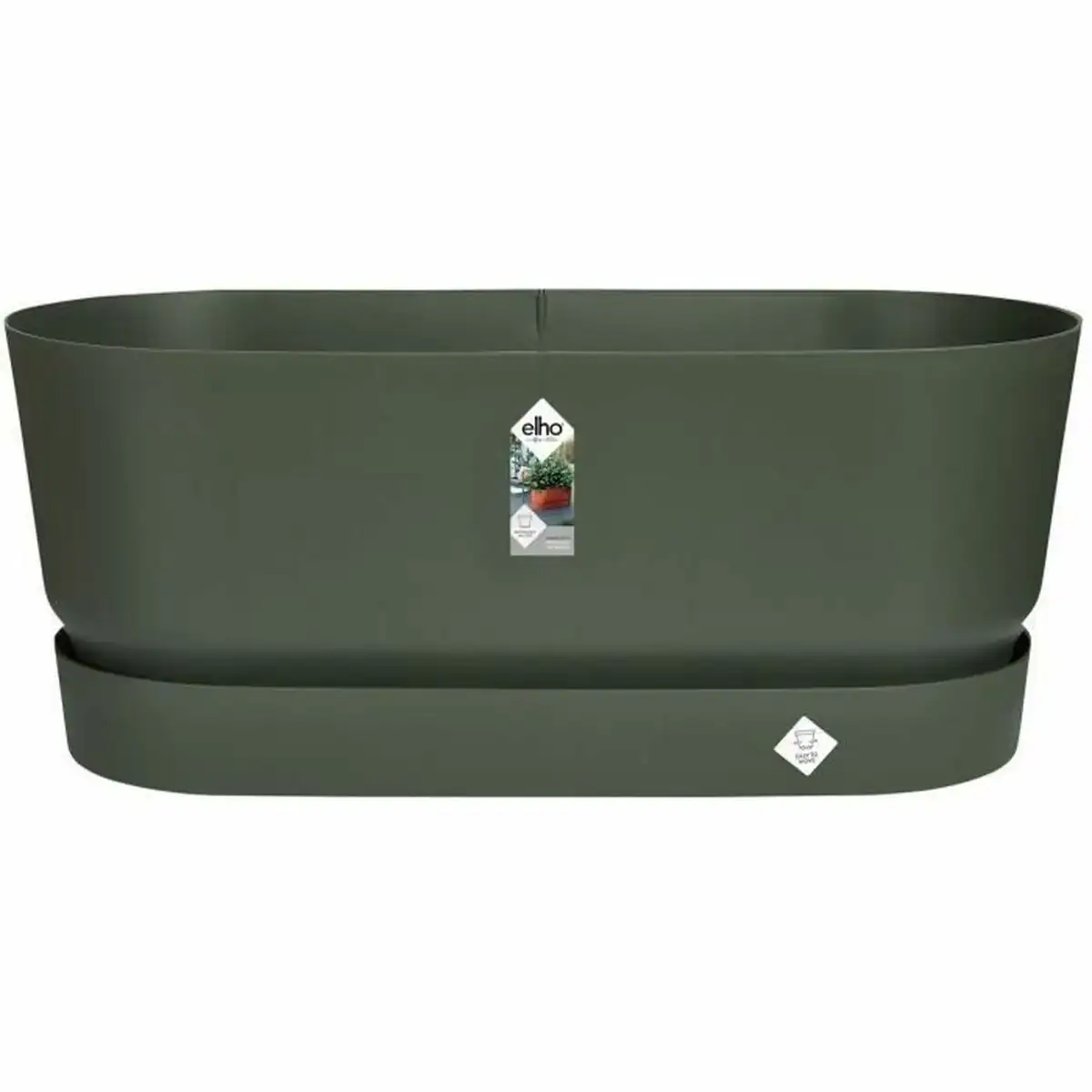 Jardiniere elho 60 cm vert plastique ovale_3618. DIAYTAR COTE D'IVOIRE - Où la Tradition Renouvelée Rencontre l'Innovation. Explorez notre gamme de produits qui fusionnent l'héritage culturel avec les besoins contemporains.