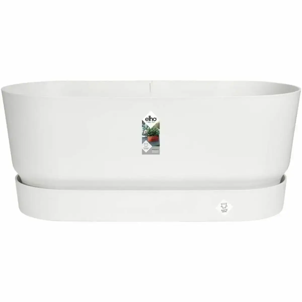 Jardiniere elho blanc 60 cm plastique ovale_6333. Entrez dans l'Univers de DIAYTAR COTE D'IVOIRE - Où le Choix Rencontre l'Authenticité. Explorez nos rayons virtuels et trouvez des produits qui incarnent la richesse de notre culture.