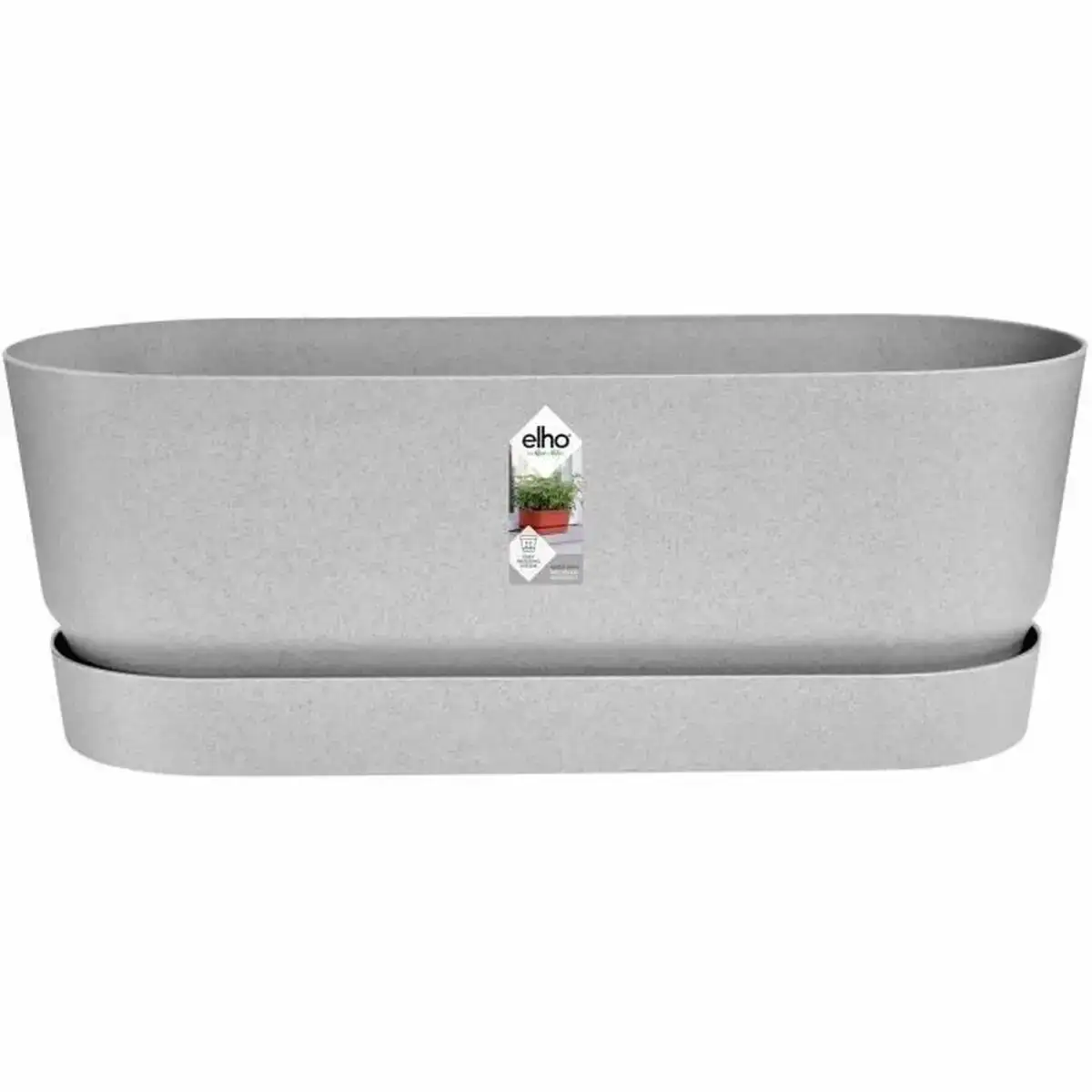 Jardiniere elho gris 50 cm plastique ovale_6071. DIAYTAR COTE D'IVOIRE - Votre Passage vers l'Éclat et la Beauté. Explorez notre boutique en ligne et trouvez des produits qui subliment votre apparence et votre espace.