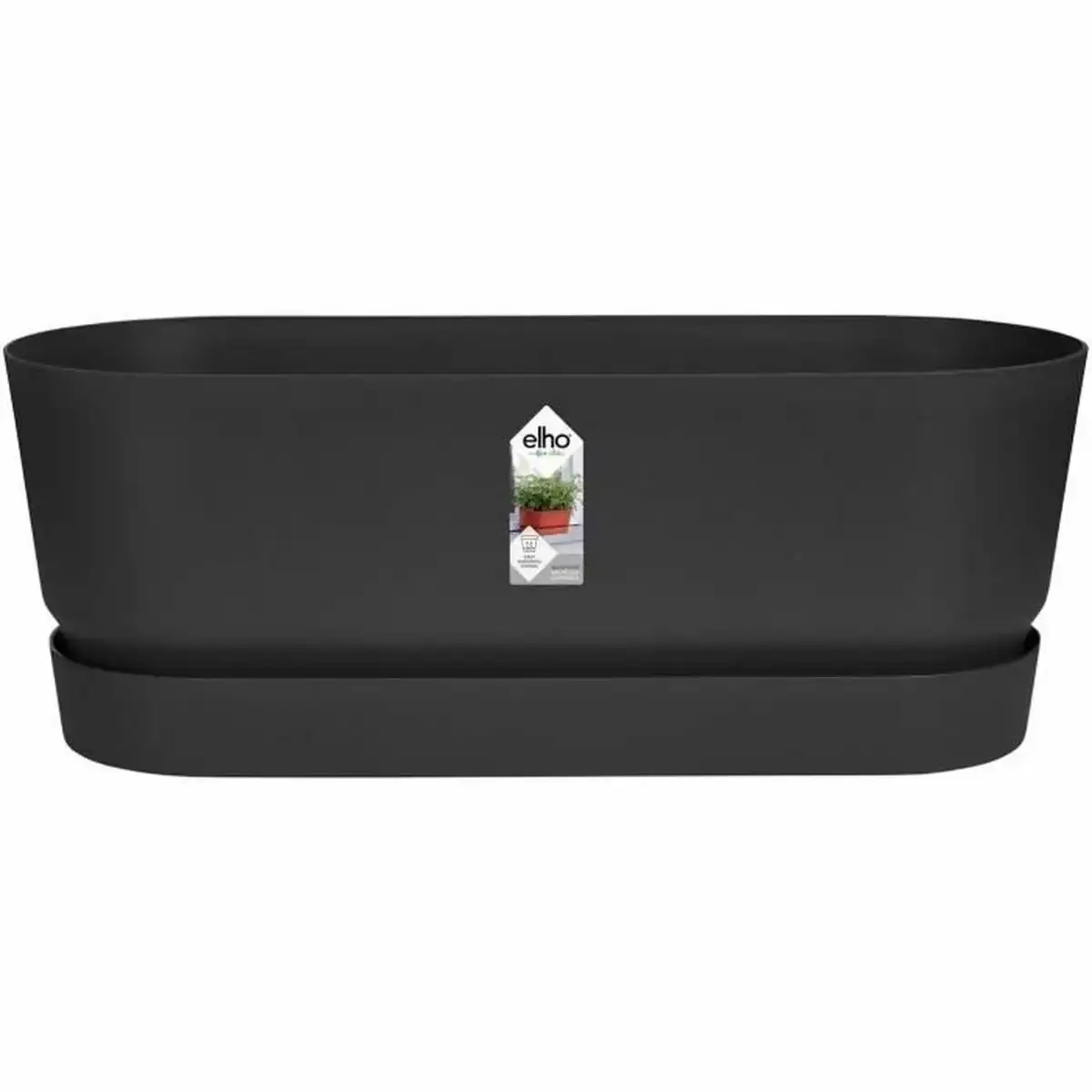 Jardiniere elho noir 50 cm plastique ovale_3952. DIAYTAR COTE D'IVOIRE - L'Art de Choisir, l'Art de S'émerveiller. Explorez notre gamme de produits et laissez-vous émerveiller par des créations authentiques et des designs modernes.