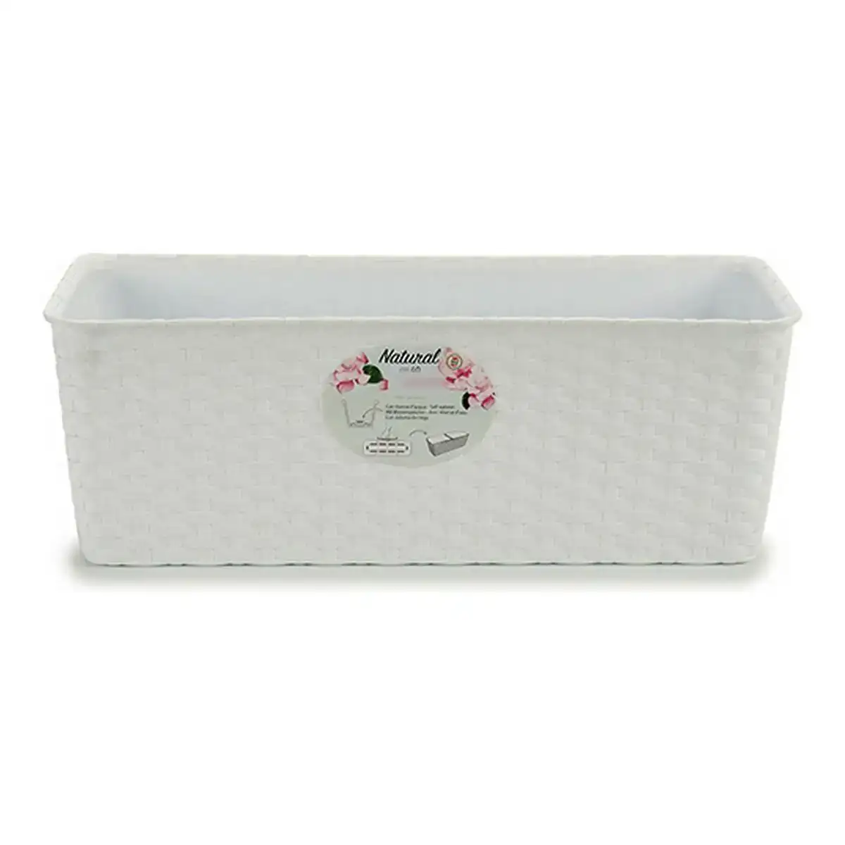 Jardiniere stefanplast 73700 blanc plastique 15 5 x 13 5 x 39 cm_7351. DIAYTAR COTE D'IVOIRE - L'Équilibre Parfait entre Tradition et Modernité. Explorez notre collection pour trouver des produits qui incarnent la culture et la contemporanéité du Côte d'Ivoire.