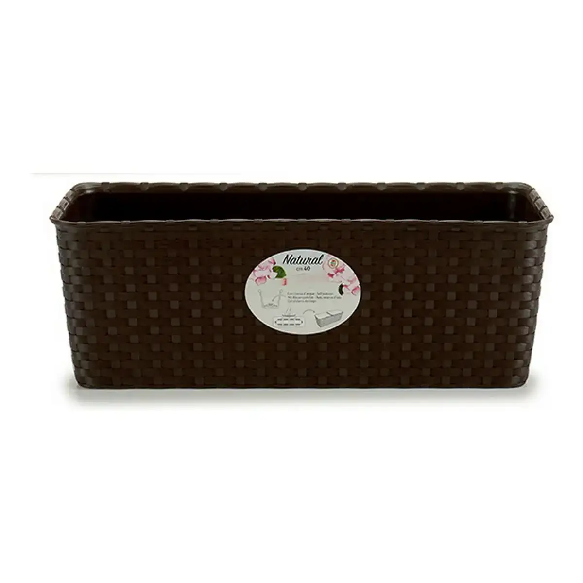 Jardiniere stefanplast 73701 plastique chocolat_1020. DIAYTAR COTE D'IVOIRE - Là où Choisir est une Célébration de l'Artisanat. Explorez notre gamme variée et choisissez des produits qui incarnent la tradition et le talent des artisans du Côte d'Ivoire.