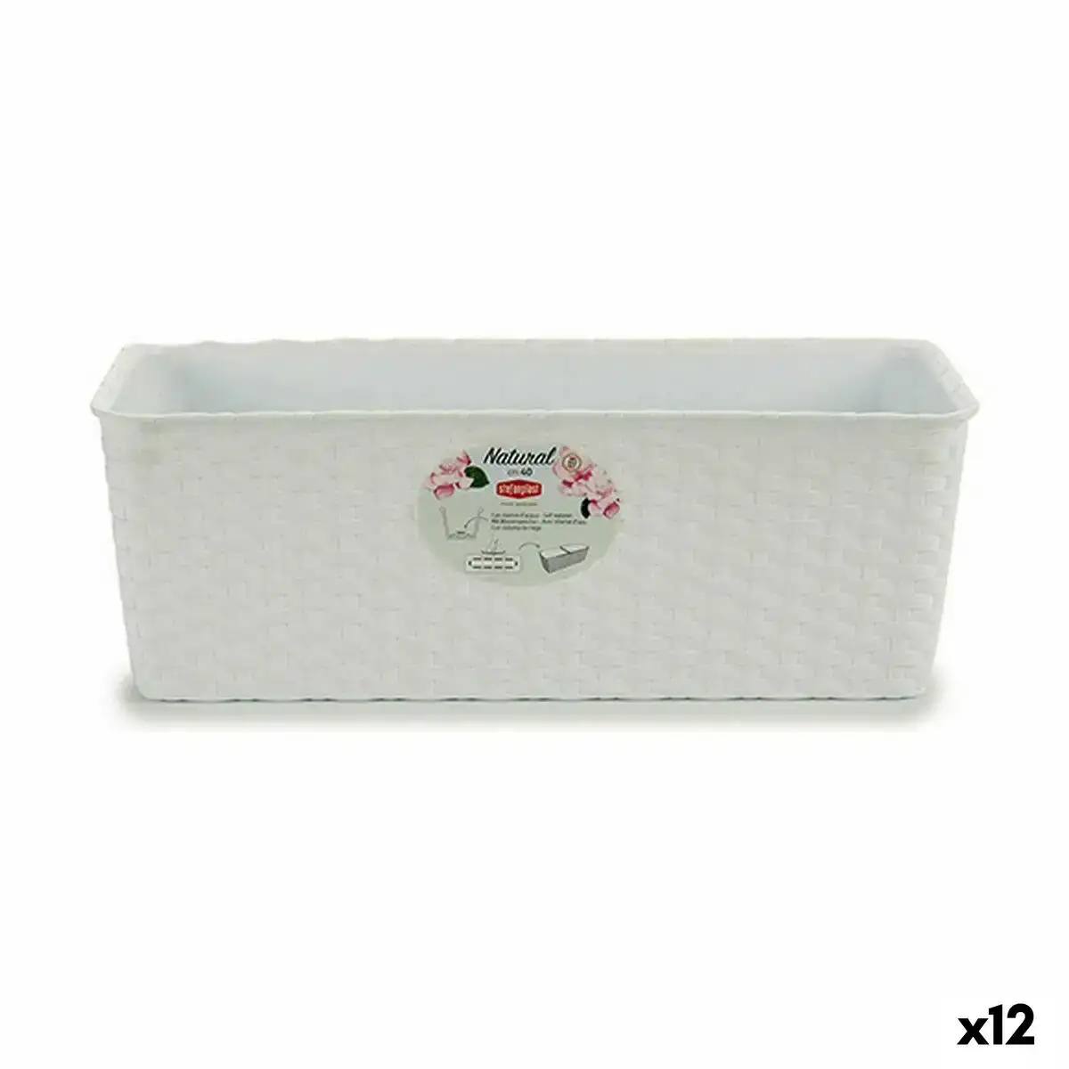 Jardiniere stefanplast blanc plastique 39 x 13 5 x 15 cm 12 unites _7703. DIAYTAR COTE D'IVOIRE - Là où Chaque Produit Est une Trouvaille. Parcourez notre catalogue diversifié et découvrez des articles qui enrichiront votre quotidien, du pratique à l'insolite.