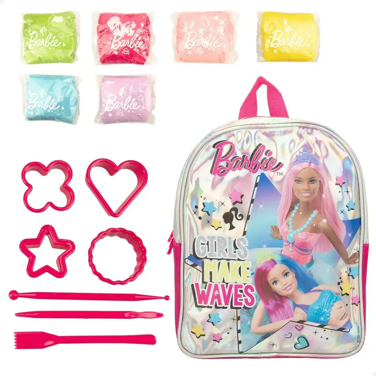 Jeu creatif de pate a modeler barbie fashion sac a dos 14 pieces 600 g_1049. Bienvenue chez DIAYTAR COTE D'IVOIRE - Où Chaque Objet a sa Propre Histoire. Découvrez notre sélection soigneusement choisie et choisissez des produits qui racontent le patrimoine sénégalais.