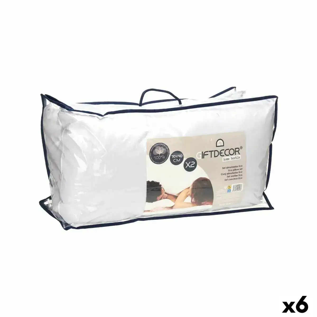 Jeu de 2 coussins blanc 6 unites _9144. DIAYTAR COTE D'IVOIRE - Où Chaque Achat Raconte une Histoire. Parcourez notre boutique en ligne pour trouver des articles qui évoquent le savoir-faire et la tradition du Côte d'Ivoire.