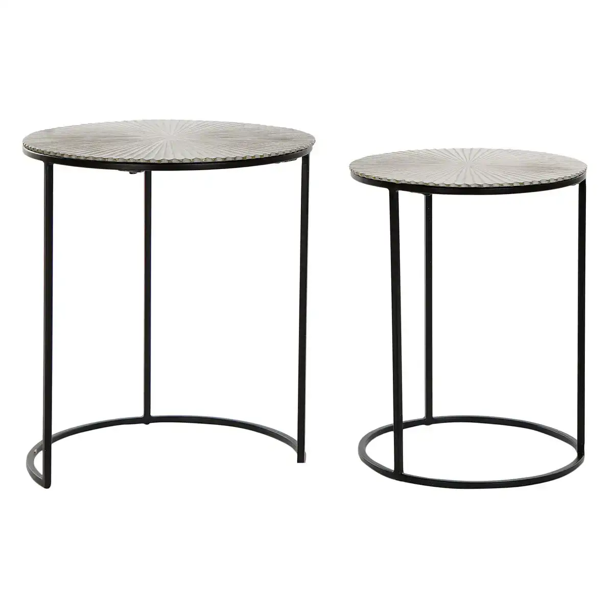 Jeu de 2 tables dkd home decor aluminium 49 x 49 x 58 cm_1559. Bienvenue sur DIAYTAR COTE D'IVOIRE - Où Chaque Détail compte. Plongez dans notre univers et choisissez des produits qui ajoutent de l'éclat et de la joie à votre quotidien.