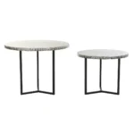 Jeu de 2 tables dkd home decor beige gris fer nacre noire 76 x 76 x 60 cm_6932. DIAYTAR COTE D'IVOIRE - Où Votre Shopping Prend Vie. Explorez notre boutique en ligne pour trouver des articles qui vous ressemblent et qui ajoutent de l'éclat à votre quotidien.