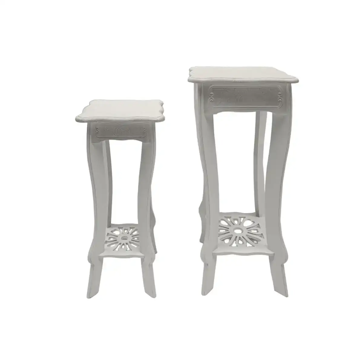 Jeu de 2 tables dkd home decor blanc bois mdf 30 x 30 x 76 5 cm _4792. DIAYTAR COTE D'IVOIRE - L'Art du Shopping Facilité. Naviguez sur notre plateforme en ligne pour découvrir une expérience d'achat fluide et agréable, avec une gamme de produits adaptés à tous.