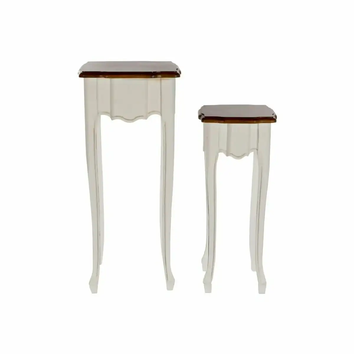 Jeu de 2 tables dkd home decor blanc marron 2 pcs 35 x 35 x 80 cm _6873. Bienvenue chez DIAYTAR COTE D'IVOIRE - Où l'Authenticité Rencontre l'Accessibilité. Explorez notre sélection abordable et découvrez des articles qui incarnent l'essence du Côte d'Ivoire.