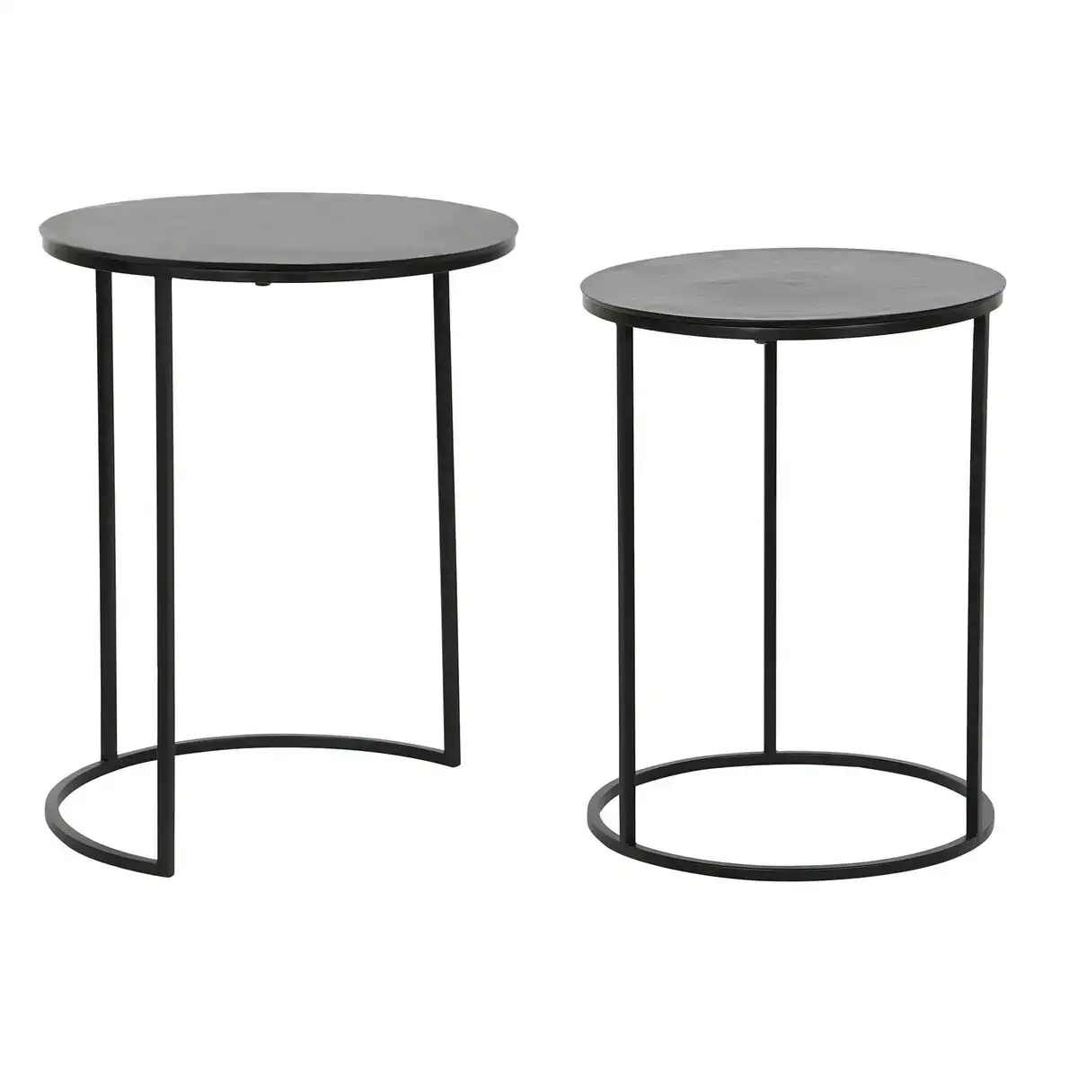Jeu de 2 tables dkd home decor noir metal aluminium 46 x 46 x 58 cm_5376. Bienvenue sur DIAYTAR COTE D'IVOIRE - Où Choisir est un Voyage Sensoriel. Plongez dans notre catalogue et trouvez des produits qui éveillent vos sens et embellissent votre quotidien.