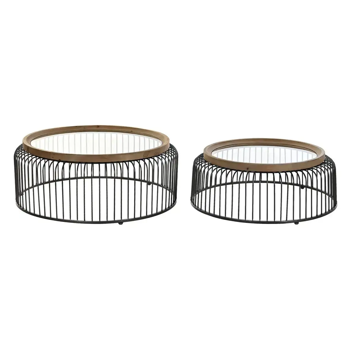 Jeu de 2 tables dkd home decor sapin noir metal marron 90 x 90 x 36 cm 90 x 90 x 35 cm _2991. DIAYTAR COTE D'IVOIRE - Là où Chaque Produit Évoque une Émotion. Parcourez notre catalogue et choisissez des articles qui vous touchent et qui enrichissent votre expérience.