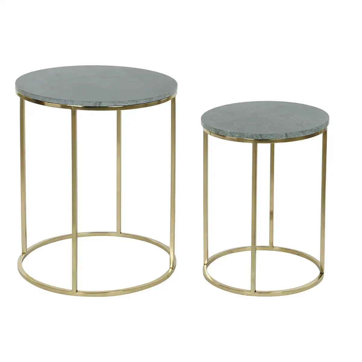 Jeu de 2 tables dkd home decor vert dore aluminium marbre 46 x 46 x 58 cm_8480. DIAYTAR COTE D'IVOIRE - Là où la Diversité Rencontre la Qualité. Parcourez notre gamme complète et trouvez des produits qui incarnent la richesse et l'unicité du Côte d'Ivoire.