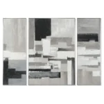 Jeu de 3 tableaux dkd home decor abstrait moderne 140 x 3 5 x 100 cm_6354. DIAYTAR COTE D'IVOIRE - Où Choisir Devient une Découverte. Explorez notre boutique en ligne et trouvez des articles qui vous surprennent et vous ravissent à chaque clic.