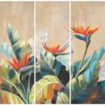 Jeu de 3 tableaux dkd home decor tropical 90 x 3 7 x 90 cm _3160. DIAYTAR COTE D'IVOIRE - Votre Portail Vers l'Exclusivité. Explorez notre boutique en ligne pour trouver des produits uniques et exclusifs, conçus pour les amateurs de qualité.