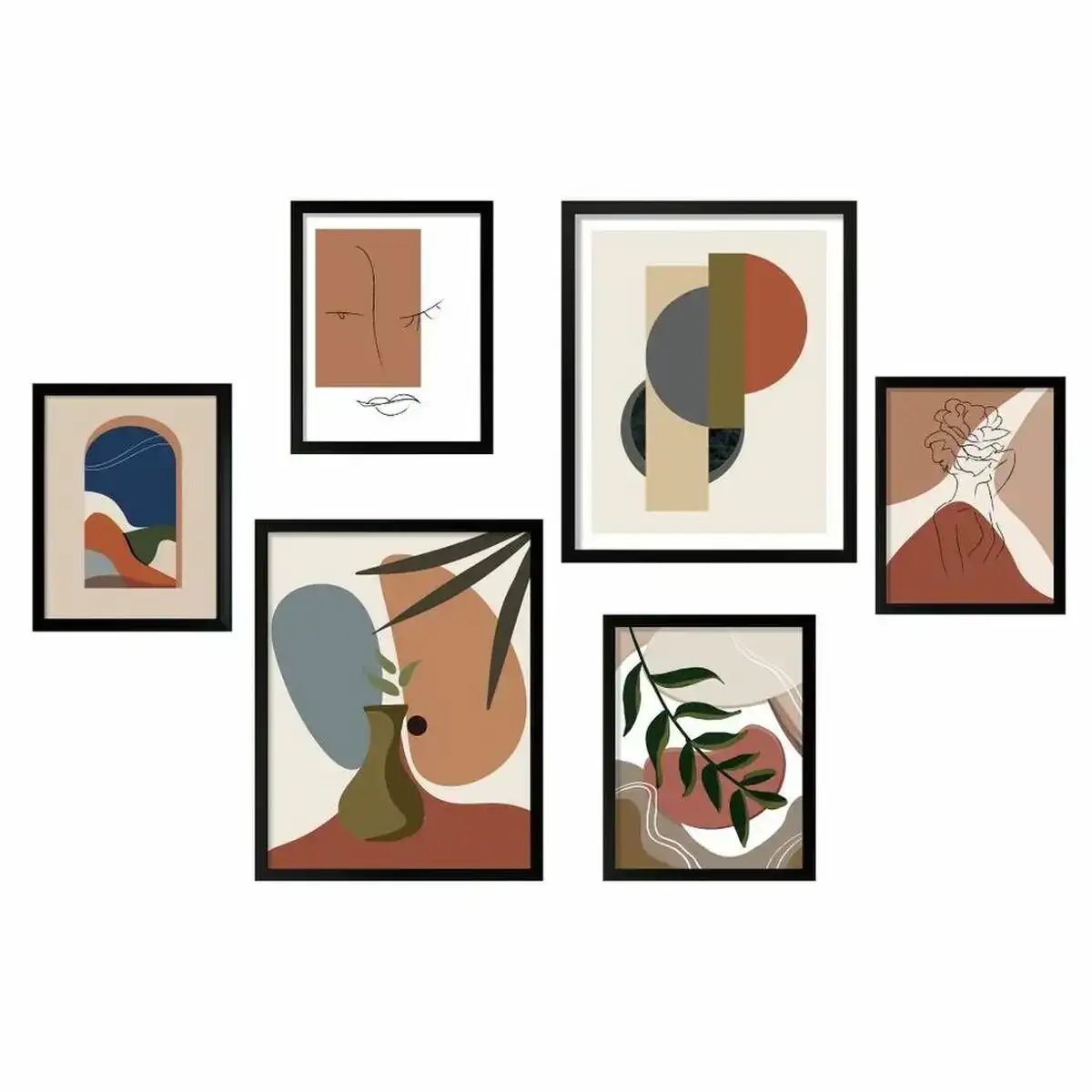 Jeu de 6 tableaux dkd home decor moderne 40 x 2 x 50 cm _2995. DIAYTAR COTE D'IVOIRE - Votre Destination Shopping Incontournable. Parcourez nos rayons virtuels et trouvez des articles qui répondent à tous vos besoins, du quotidien à l'exceptionnel.