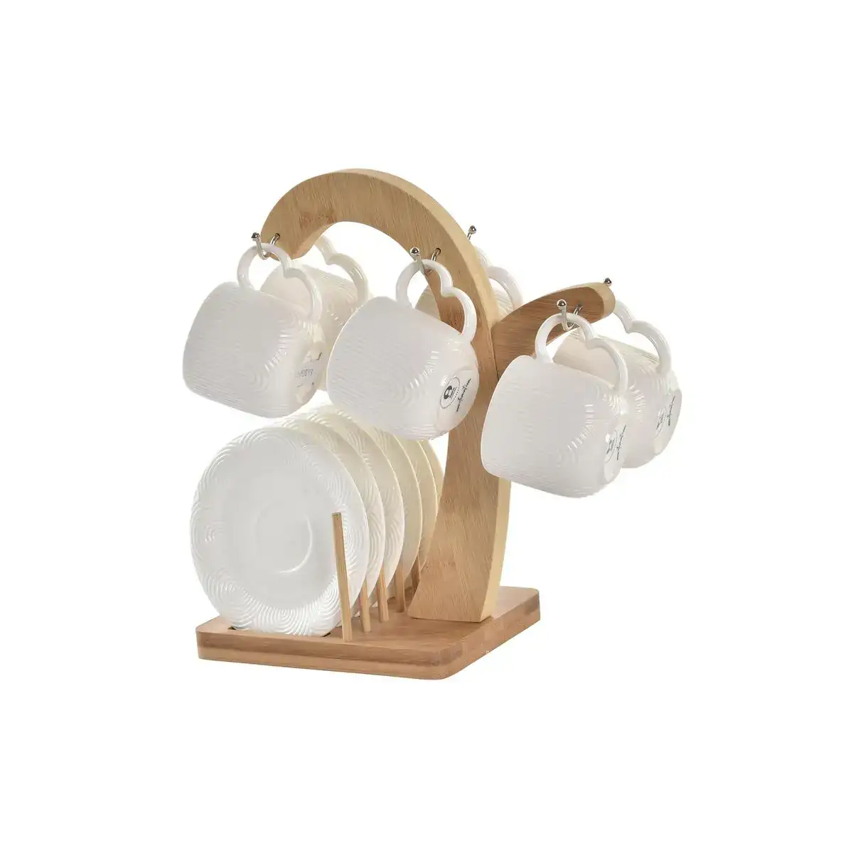 Jeu de 6 tasses avec plat dkd home decor naturel porcelaine blanc 90 ml_6105. Bienvenue sur DIAYTAR COTE D'IVOIRE - Votre Source de Trouvailles Uniques. Explorez nos rayons virtuels pour dénicher des trésors que vous ne trouverez nulle part ailleurs, allant des trésors artisanaux aux articles tendance.