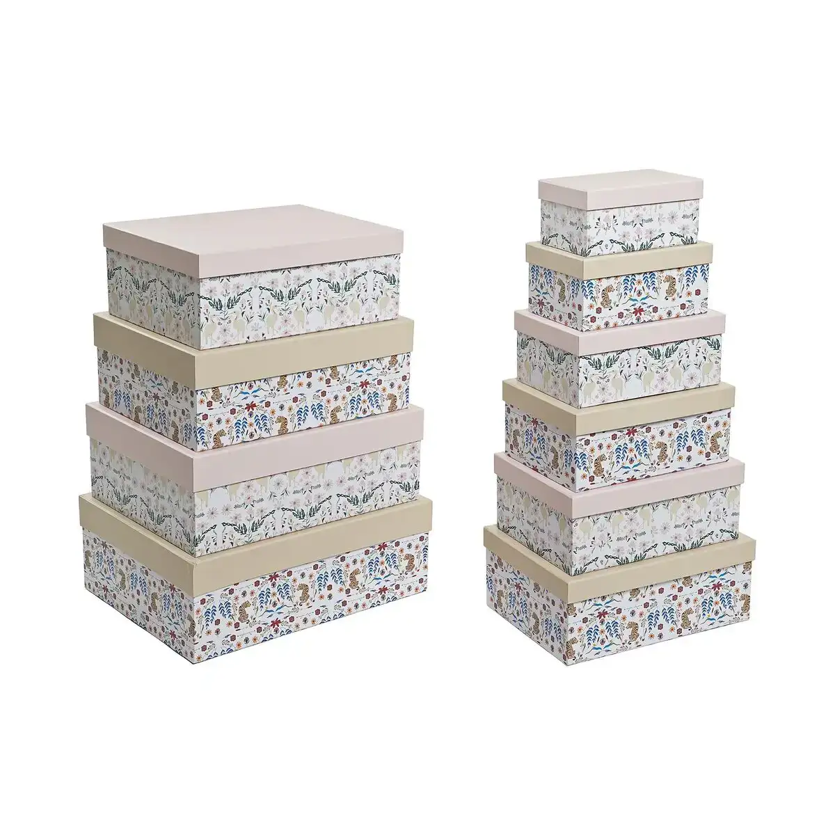 Jeu de caisses de rangement empilables dkd home decor animaux fleurs carton 43 5 x 33 5 x 15 5 cm _9015. DIAYTAR COTE D'IVOIRE - Où Chaque Détail Compte. Naviguez à travers notre gamme variée et choisissez des articles qui ajoutent une touche spéciale à votre quotidien, toujours avec qualité et style.