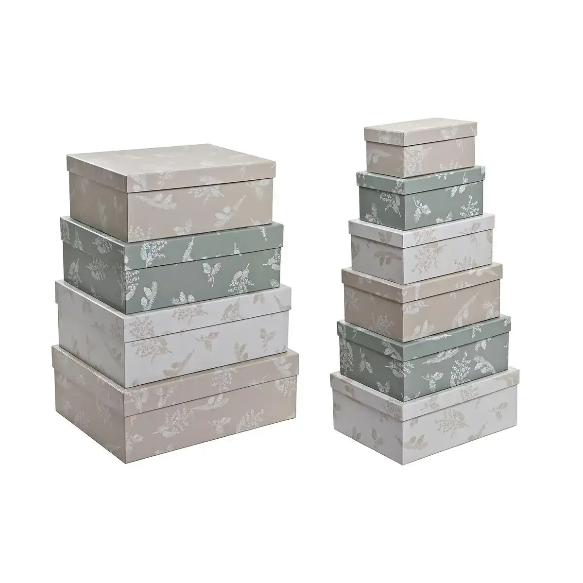 Jeu de caisses de rangement empilables dkd home decor beige marron vert carton 43 5 x 33 5 x 15 5 cm _3558. DIAYTAR COTE D'IVOIRE - Votre Compagnon Shopping, Votre Style Unique. Explorez notre boutique en ligne pour dénicher des trésors qui expriment qui vous êtes, de la mode à la maison.