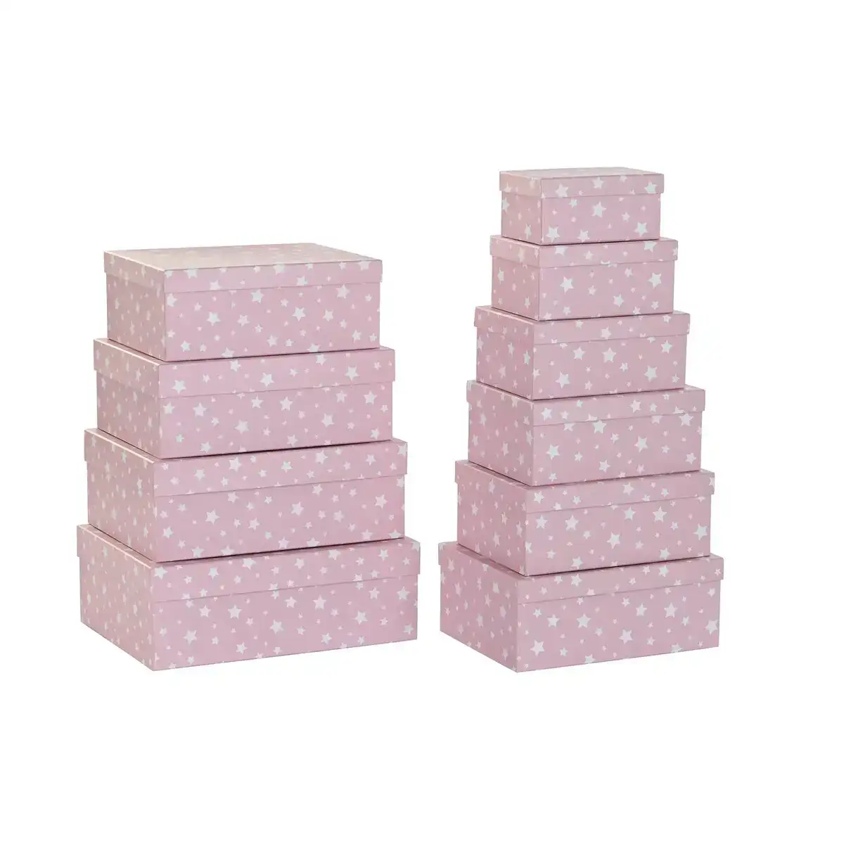 Jeu de caisses de rangement empilables dkd home decor blanc enfant rose clair carton 43 5 x 33 5 x 15 5 cm _3211. DIAYTAR COTE D'IVOIRE - L'Essence de la Tradition et de la Modernité réunies. Explorez notre plateforme en ligne pour trouver des produits authentiques du Côte d'Ivoire, tout en découvrant les dernières tendances du monde moderne.