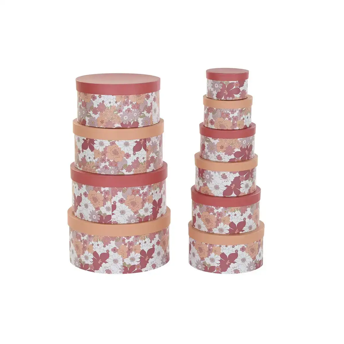 Jeu de caisses de rangement empilables dkd home decor fleurs rayures fuchsia blanc peche carton 37 5 x 37 5 x 18 cm _9079. DIAYTAR COTE D'IVOIRE - L'Équilibre Parfait entre Tradition et Modernité. Explorez notre collection pour trouver des produits qui incarnent la culture et la contemporanéité du Côte d'Ivoire.