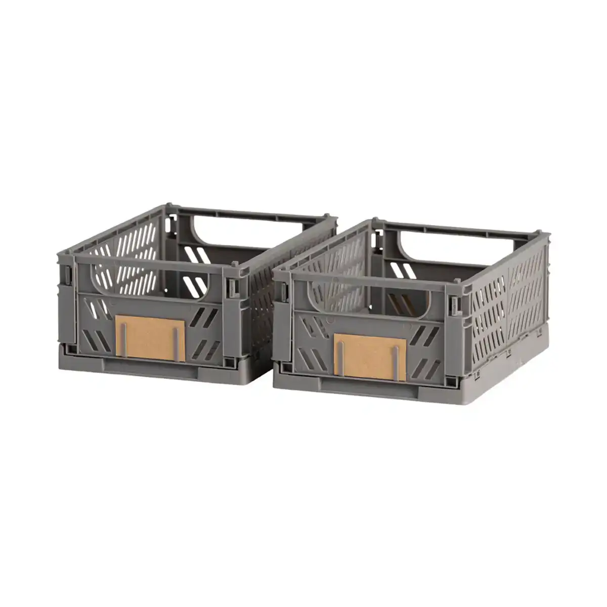 Jeu de caisses de rangement empilables gris fonce 25 x 16 5 x 10 cm_7666. DIAYTAR COTE D'IVOIRE - Là où Chaque Achat Contribue à un Rêve. Naviguez à travers notre boutique en ligne et soutenez des artisans talentueux tout en acquérant des trésors.