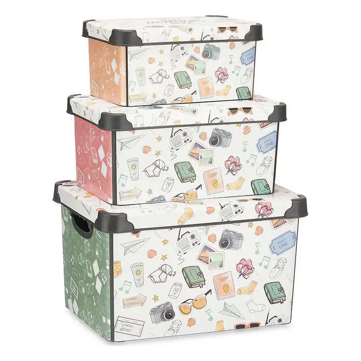 Jeu de caisses de rangement empilables memories 3 pieces plastique_4048. DIAYTAR COTE D'IVOIRE - L'Art du Shopping Facilité. Naviguez sur notre plateforme en ligne pour découvrir une expérience d'achat fluide et agréable, avec une gamme de produits adaptés à tous.