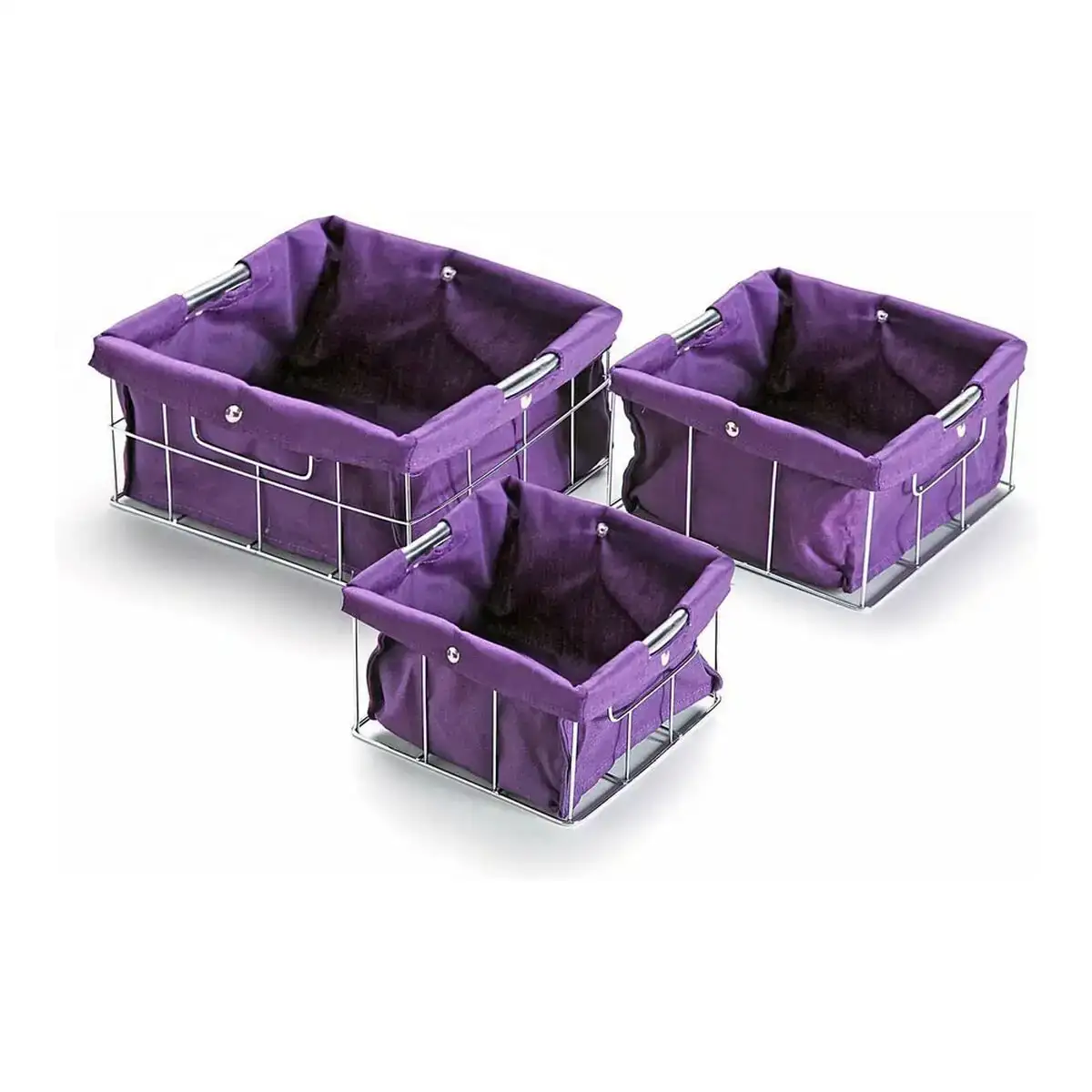 Jeu de caisses de rangement empilables versa 3 pieces 26 x 12 x 26 cm _6468. Bienvenue chez DIAYTAR COTE D'IVOIRE - Où Chaque Produit a son Histoire. Plongez dans notre sélection diversifiée et découvrez des articles qui racontent le riche patrimoine sénégalais.