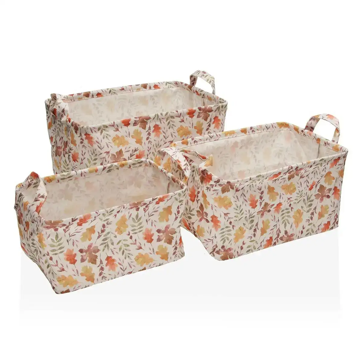 Jeu de caisses de rangement empilables versa rect aia polyester fusion 3 pieces_3716. DIAYTAR COTE D'IVOIRE - L'Art de Vivre le Shopping Inspiré. Parcourez notre catalogue et choisissez des produits qui reflètent votre passion pour la beauté et l'authenticité.