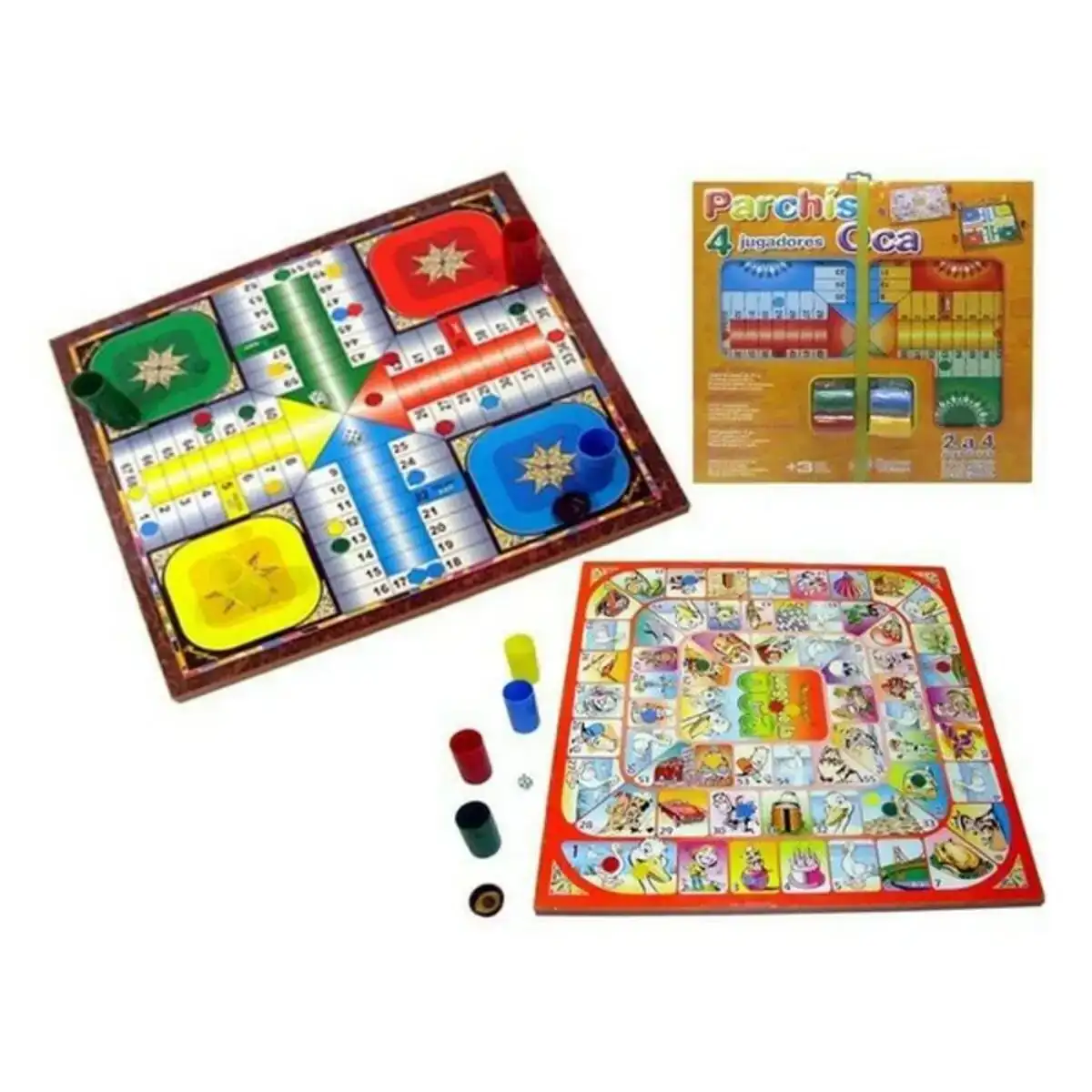 Jeu de petit chevaux et de l oie 41 x 41 cm _5451. DIAYTAR COTE D'IVOIRE - Votre Escapade Shopping Virtuelle. Explorez notre boutique en ligne et dénichez des trésors qui évoquent la culture et le savoir-faire sénégalais, un clic à la fois.