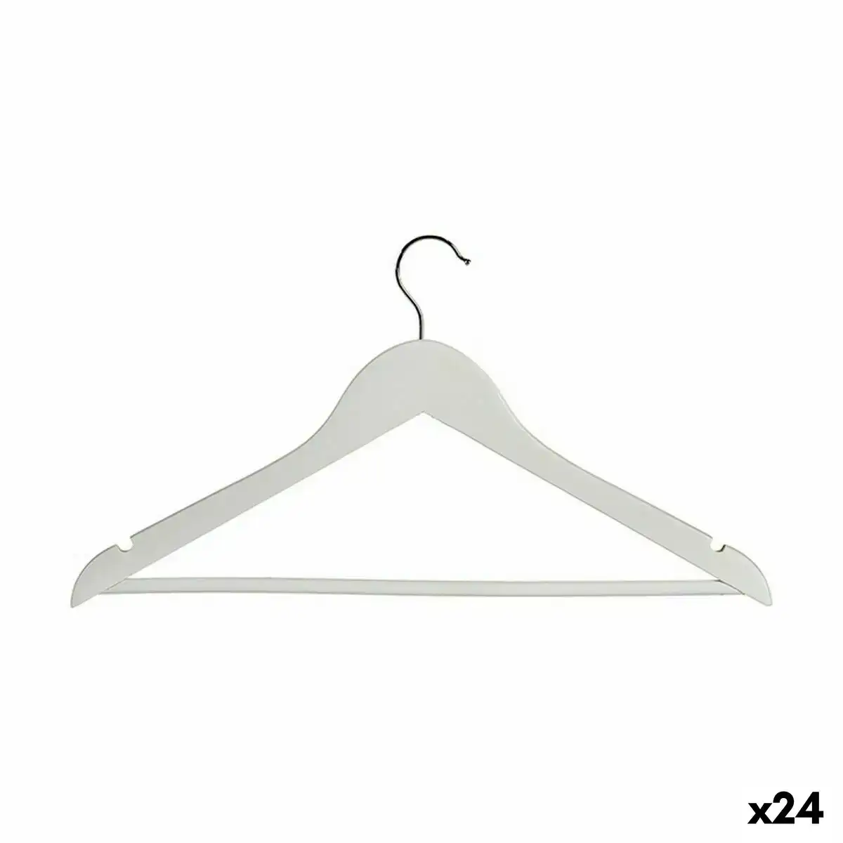 Jeu de porte manteaux blanc bois 44 x 23 5 x 1 2 cm 24 unites _3813. Entrez dans l'Univers de DIAYTAR COTE D'IVOIRE - Où Chaque Produit a sa Place. Explorez nos rayons virtuels et choisissez des articles qui s'intègrent parfaitement à votre style de vie.
