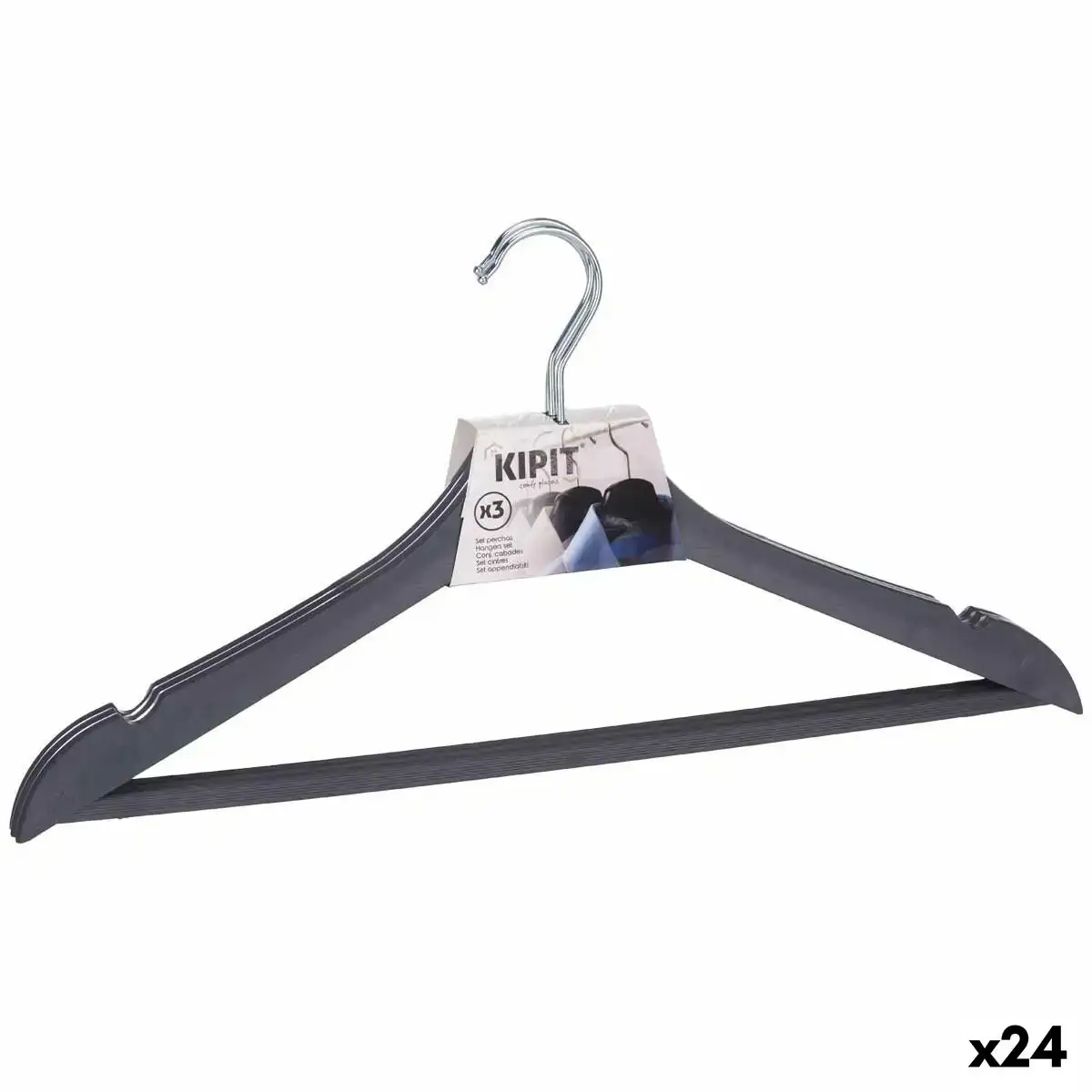 Jeu de porte manteaux gris plastique 24 unites 22 x 6 x 44 cm _8561. DIAYTAR COTE D'IVOIRE - Votre Plateforme Shopping de Confiance. Naviguez à travers nos rayons et choisissez des produits fiables qui répondent à vos besoins quotidiens.