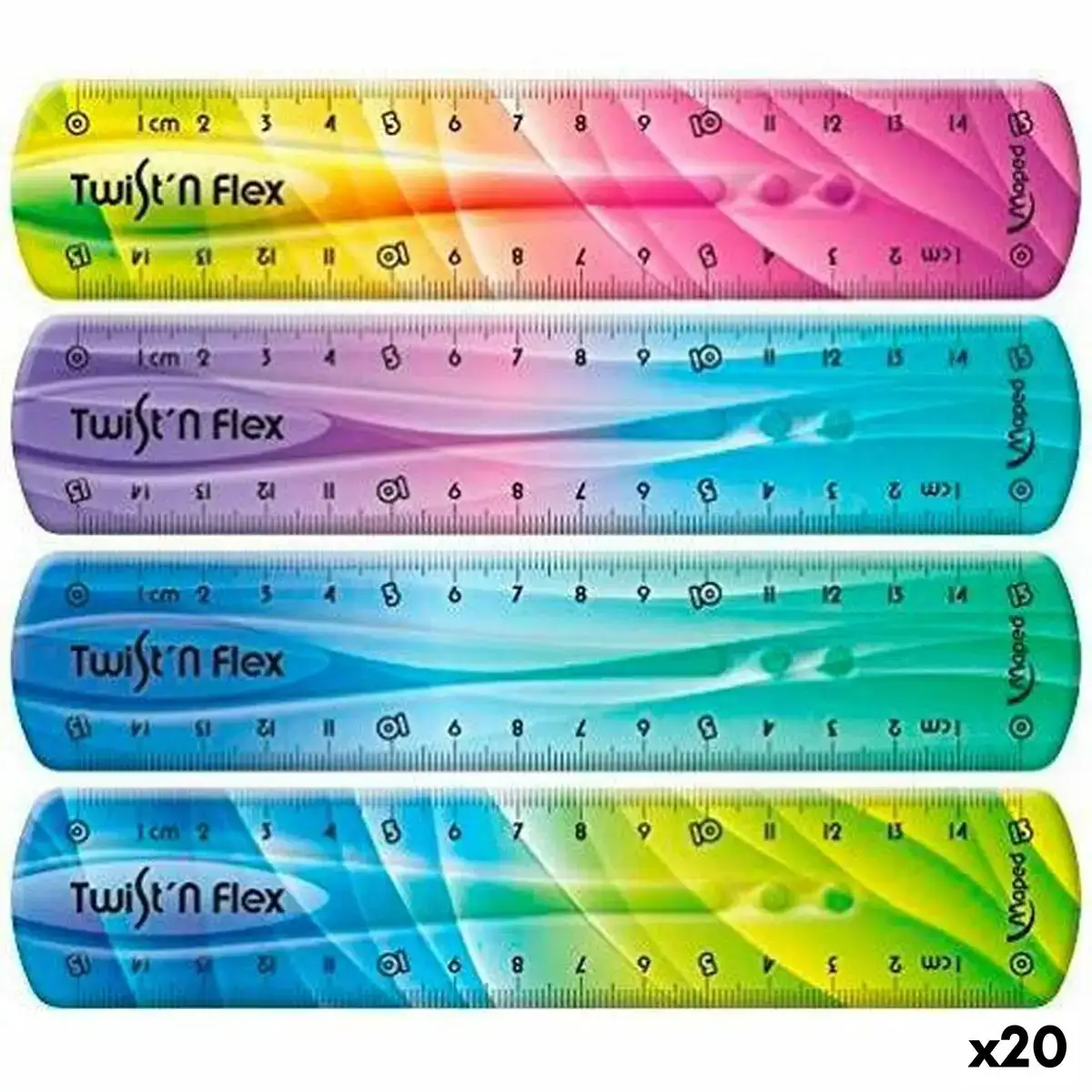 Jeu de regles maped twist n flex multicouleur 15 cm flexible 20 unites_3111. Plongez dans le Monde de DIAYTAR COTE D'IVOIRE - Où Chaque Article Raconte une Histoire. Explorez notre vaste assortiment et choisissez des produits qui vous parlent et reflètent votre style unique.