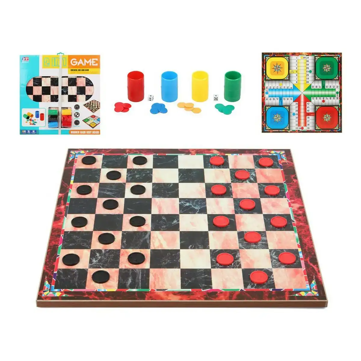Jeu de societe 2 in 1 game_4072. DIAYTAR COTE D'IVOIRE - Un Monde de Possibilités à Portée de Clic. Parcourez notre site web pour découvrir des sélections infinies, de l'épicerie aux bijoux, et vivez une expérience d'achat sans pareil.